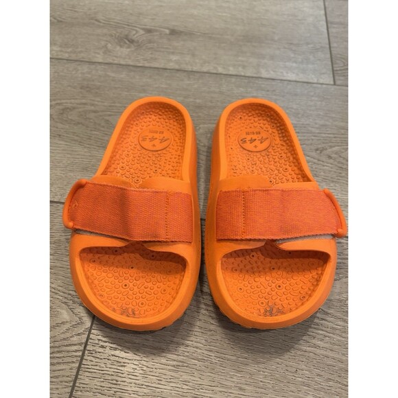 Allbirds Sugar Slider Slide Sandals Orange Eco Friendly Kids Size 3 Summer Swim - Picture 2 of 4